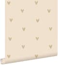 Miniatyrbild 1 av 8: ESTAhome tapet små hjärtan beige 0.53 x 10.05 m