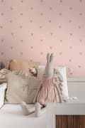 Miniatyrbild 3 av 8: ESTAhome tapet små hjärtan rosa 0.53 x 10.05 m