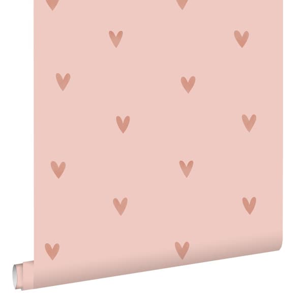 ESTAhome tapet små hjärtan rosa 0.53 x 10.05 m