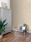 Miniatyrbild 3 av 8: ESTAhome tapet djur beige 0.53 x 10.05 m