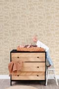 Miniatyrbild 4 av 8: ESTAhome tapet djur beige 0.53 x 10.05 m