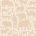 Miniatyrbild 7 av 8: ESTAhome tapet djur beige 0.53 x 10.05 m