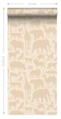 Miniatyrbild 8 av 8: ESTAhome tapet djur beige 0.53 x 10.05 m