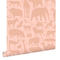 Miniatyrbild 1 av 8: ESTAhome tapet djur terrakotta rosa 0.53 x 10.05 m
