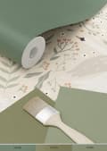 Miniatyrbillede 8 af 8: ESTAhome tapet svaner beige, hvidt og gråligtgrønt 0.53 x 10.05 m