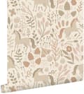Miniatyrbillede 1 af 8: ESTAhome tapet enhjørninger beige og terracotta pink 0.53 x 10.05 m
