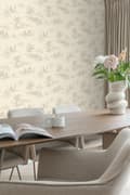 Miniatyrbild 4 av 8: ESTAhome tapet toile de Jouy ljusbeige 50 x 900 cm
