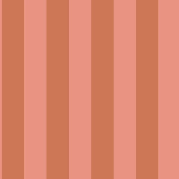 ESTAhome tapet striber terracotta rød og ferskenfarvet 0.53 x 10.05 m