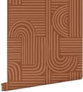Miniatyrbillede 1 af 8: ESTAhome tapet 3D grafik terracotta rød 0.53 x 10.05 m
