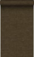 Miniatyrbild 1 av 4: Origin Wallcoverings tapet enfärgad linnestruktur brunt 0.53 x 10.05 m
