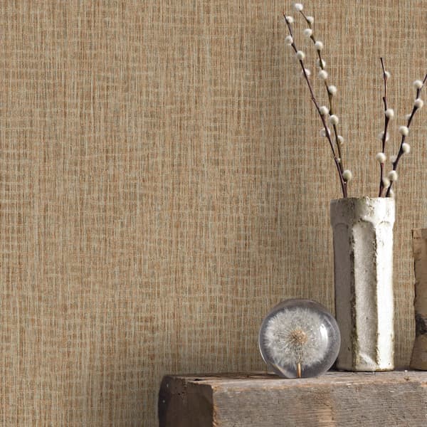 Superfresco Easy - Non-woven tapet - Canvas varmbrun