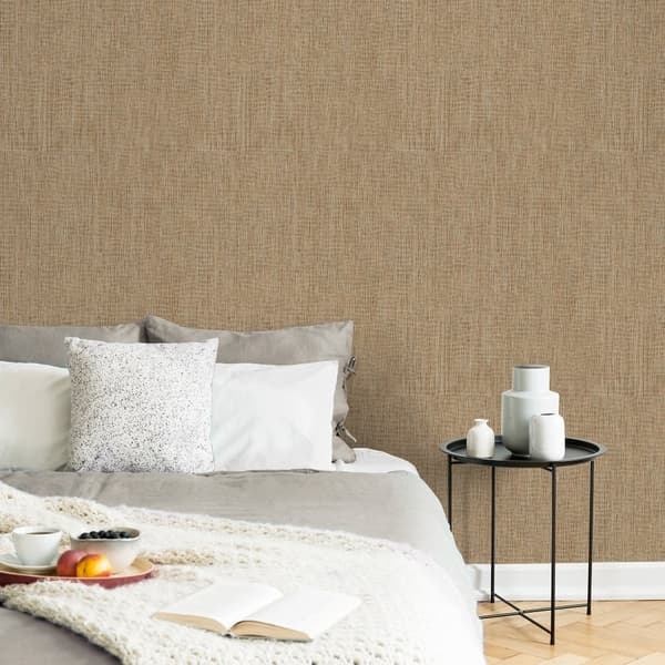 Superfresco Easy - Non-woven tapet - Canvas varmbrun