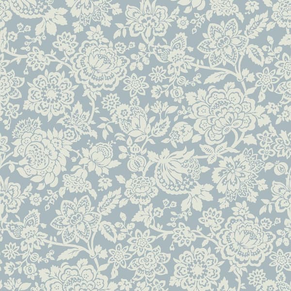 Laura Ashley - Non-woven tapet efterfølgende Laurissa Pale Seaspray Blue