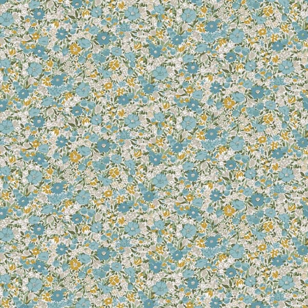 Laura Ashley - Non-woven Tapet Loveston Newport Blue