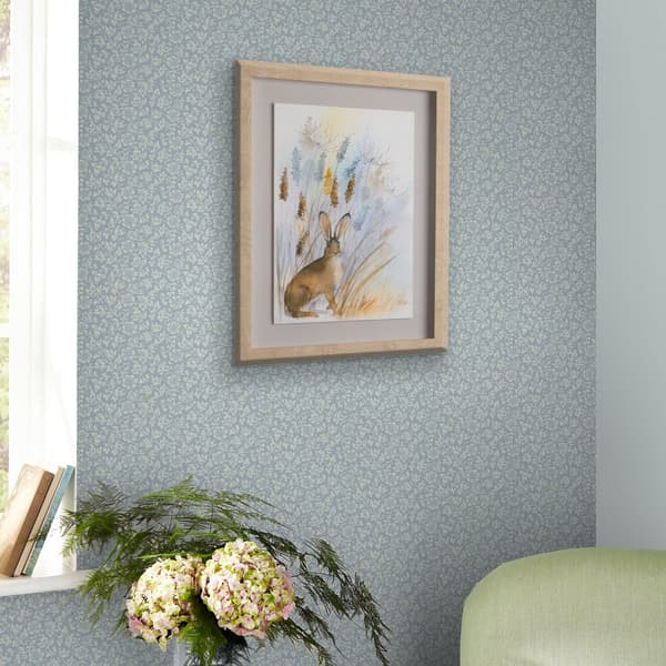 Laura Ashley - Non-woven Tapet Sweet Alyssum Pale Seaspray Blue
