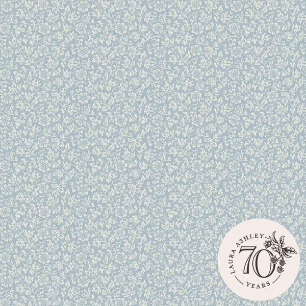 Laura Ashley - Ikke-vævet tapet Sweet Alyssum Pale Seaspray Blue
