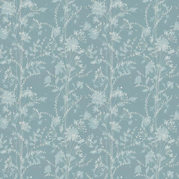 Laura Ashley - Ikke-vævet tapet Fennelton Pale Newport Blue