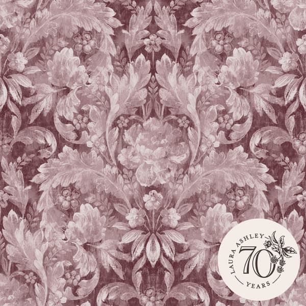 Laura Ashley - Non-woven Tapet Apolline Pale Blackberry
