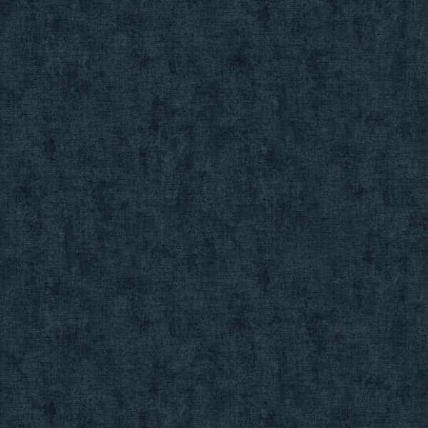 Laura Ashley - Non-woven Tapet Plain Midnight Seaspray