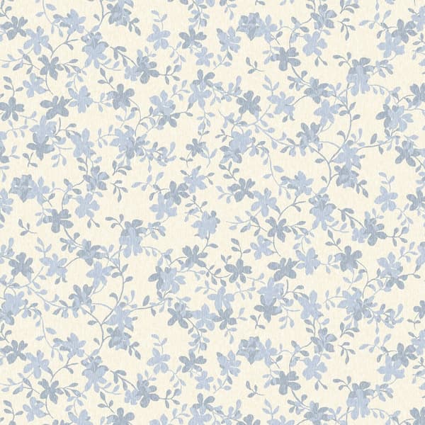 Laura Ashley - Non-woven tapet Misterton Trail Pale Seaspray Blue