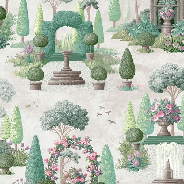Laura Ashley - Non-woven Tapet Naunton Folly Fern Green