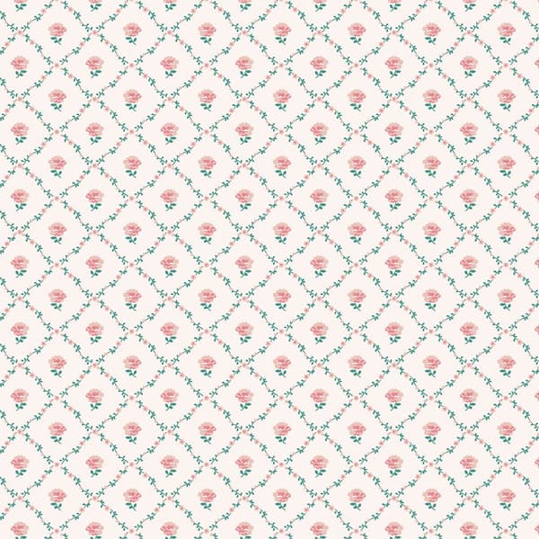 Laura Ashley - Non-woven tapet Kate Coral Pink