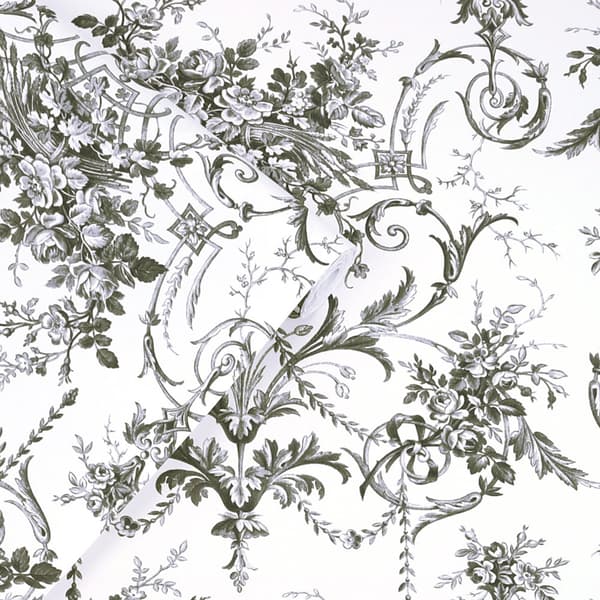 Laura Ashley - Non-woven tapet Tuileries Charcoal Grey