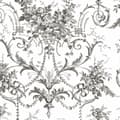 Miniatyrbillede 1 af 3: Laura Ashley - Non-woven tapet Tuileries Charcoal Grey
