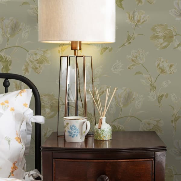 Laura Ashley - Non-woven tapet Gosford Sage Green