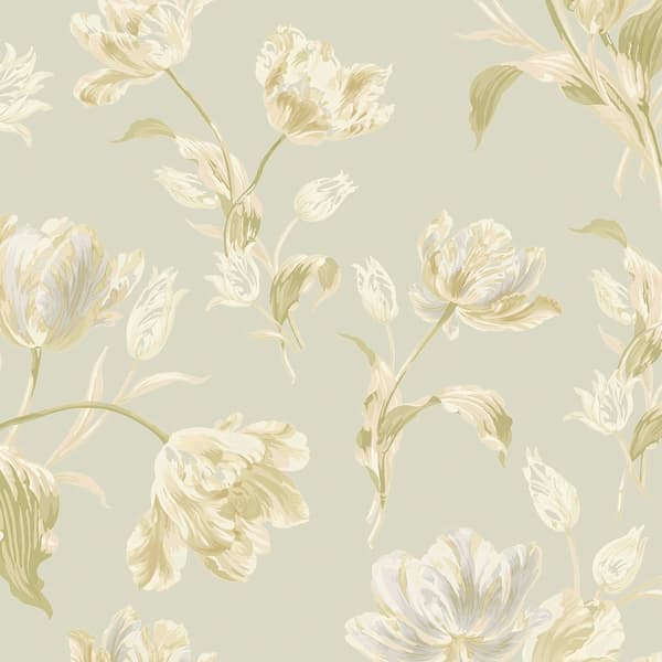 Laura Ashley - Non-woven tapet Gosford Sage Green