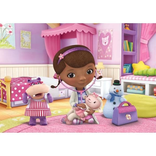 Tapeter - Disney - Doctor the Plush - 368 x 254 cm - Hög kvalitet - Tvättbar