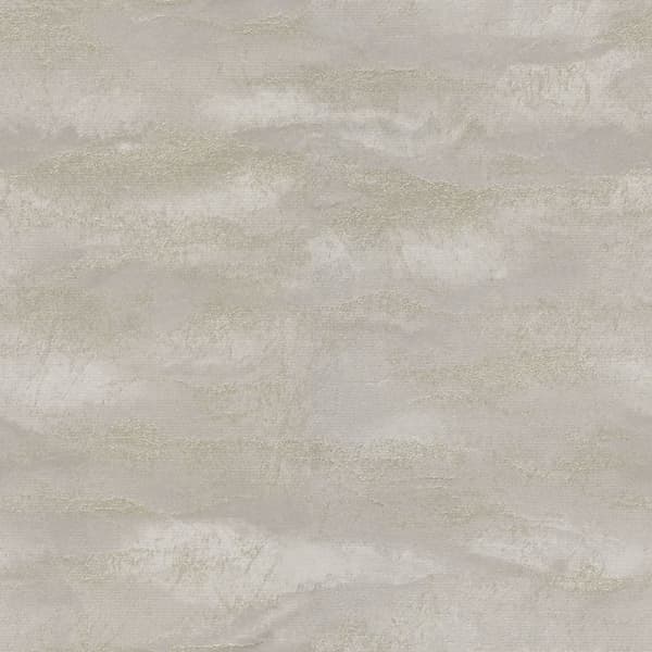 Limetree Sherwood Plain Vinyl Textured Wallpaper Greige/Gold 10m x 53cm