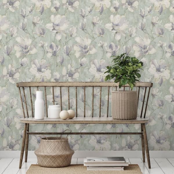 Grandeco Camilla Floral Vinyl Wallpaper