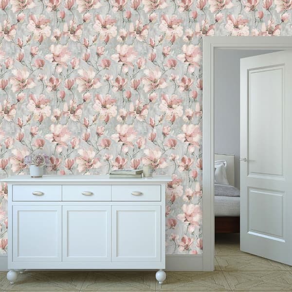 Grandeco Camilla Floral Vinyl Wallpaper