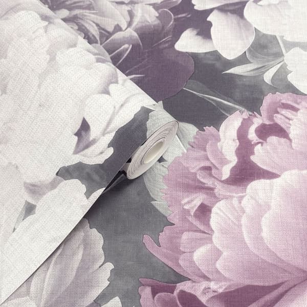 Muriva Doretta Floral Textured Vinyl Wallpaper
