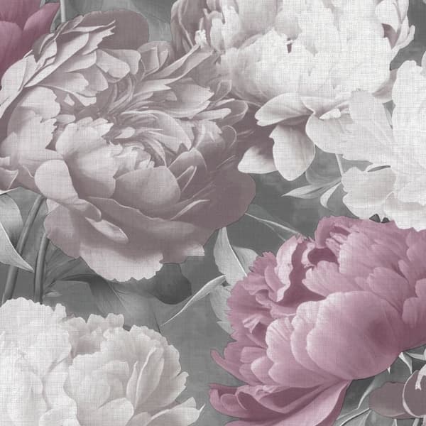 Muriva Doretta Floral Textured Vinyl Wallpaper Pink 10m x 53cm