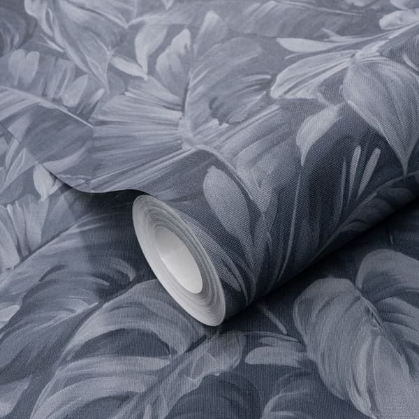 Erismann Play Of Light Palm Leaf Vinyl Textured Wallpaper