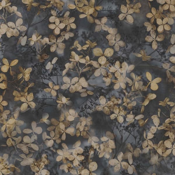 Erismann Play Of Light Blossom Vinyl Textured Wallpaper Charcoal 10m x 53cm