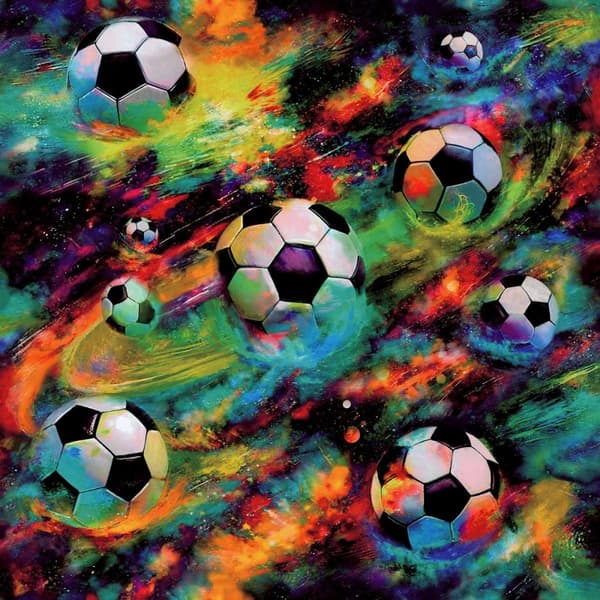 Holden Décor Football Galaxy Wallpaper Multicoloured 10m x 53cm