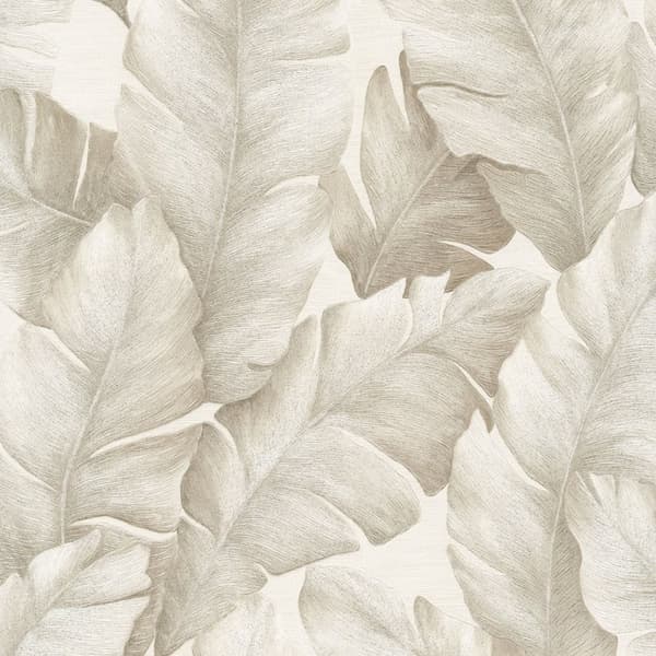 Limetree Kew Tropical Leaves Vinyl Textured Wallpaper