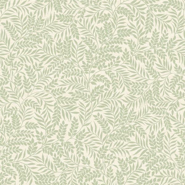 Holden Décor Rural Paradise Mini Leaf Textured Wallpaper Green 10m x 53cm