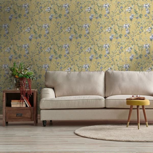 Holden Décor Rural Paradise Floral Bird Trail Wallpaper