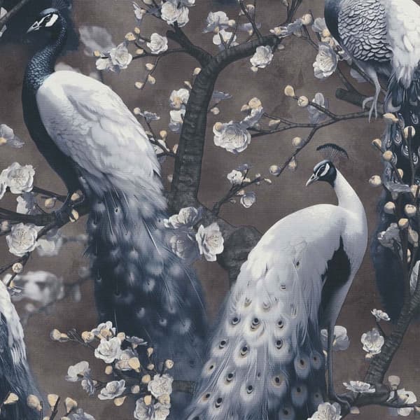 Erismann Play Of Light Peacock Vinyl Textured Wallpaper