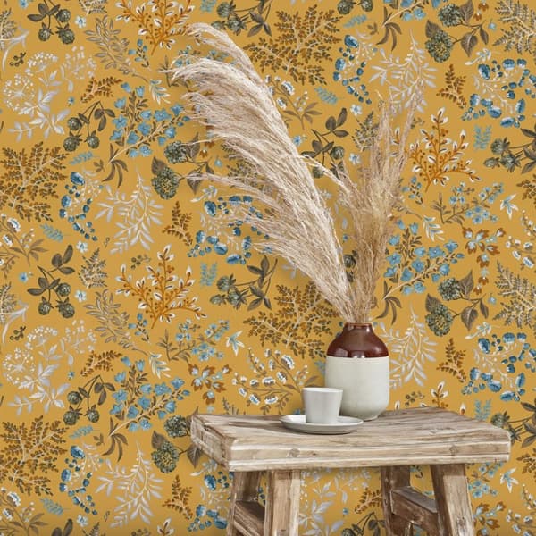 Erismann Abode Cottage Floral Leaves Wallpaper