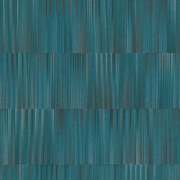 Erismann Martinique linjär vinyl texturerad tapet Teal 10m x 0.5m