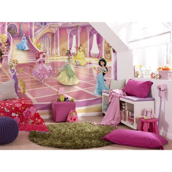 Fototapet - Komar - Glitze Party Princess - 368x254 cm - Non-woven - Barnmotiv