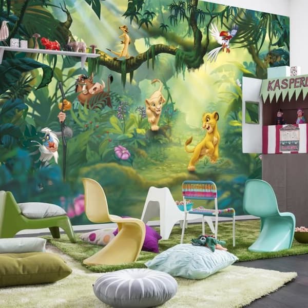 Tapet - Disney - Lejonkungen - 368 x 254 cm - Barnmotiv - Lim ingår