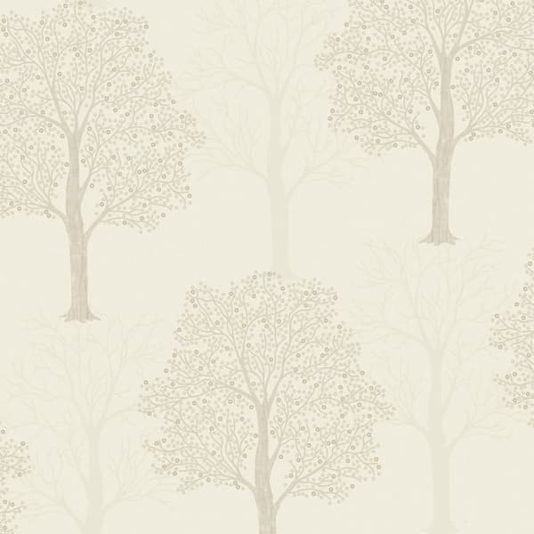 Holden Décor Ornella Trees Vinyl Wallpaper Cream 10m x 53cm