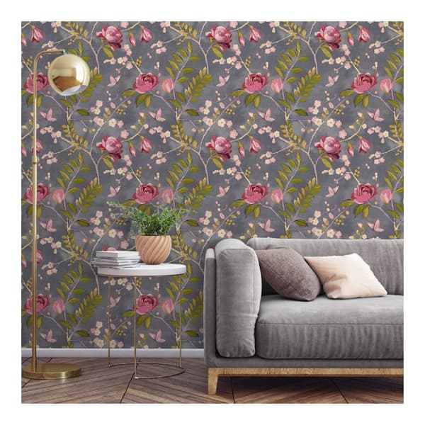 Grandeco Lola Floral Wallpaper