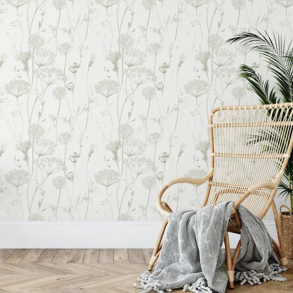 Muriva Catherine Lansfield Meadowsweet Floral Wallpaper